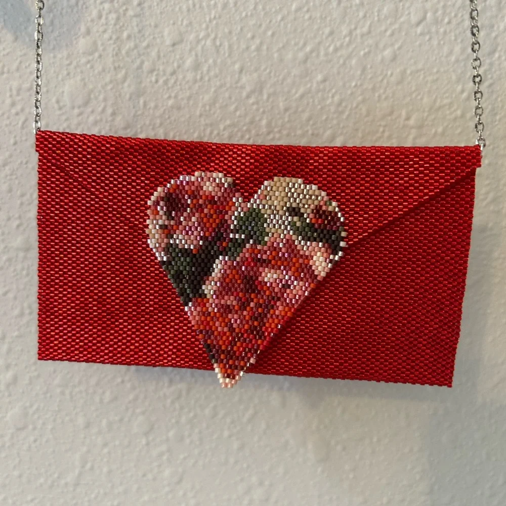 Red Beaded Pouch - Picture 8 of 8